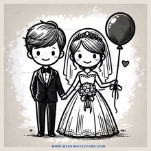 a boy and girl holding hands