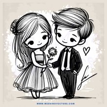 love story in black and white