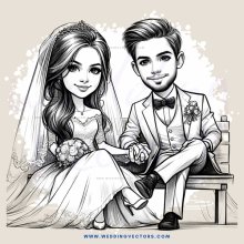 a couple sitting on a bench holding hands