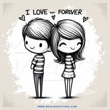 love is forever heart drawing