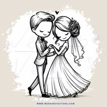 the bride and groom's first kiss