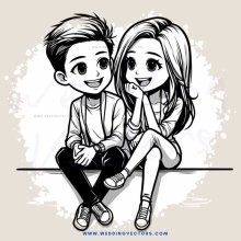 two people sitting down in front of each other