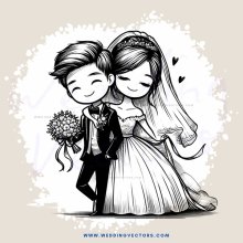 a couple's wedding day
