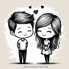 boy and girl standing together