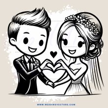 a newlywed's first kiss