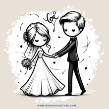 cartoon couple hugging for love