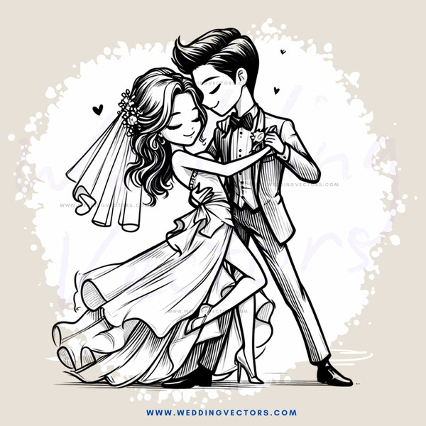 couple dancing together at their wedding