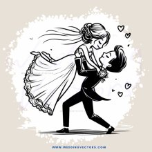woman and man in wedding outfit embracing each other with one on top