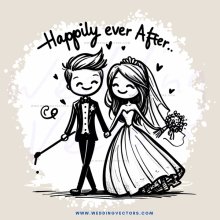 happy married couple tie the knot