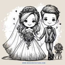 engagement portrait with bridal and groom holding roses