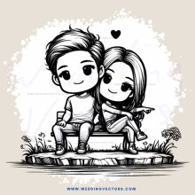a couple on a bench in a park
