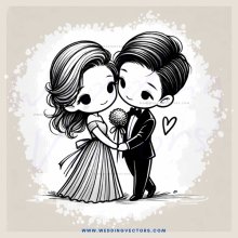 a couple hugging in an illustration