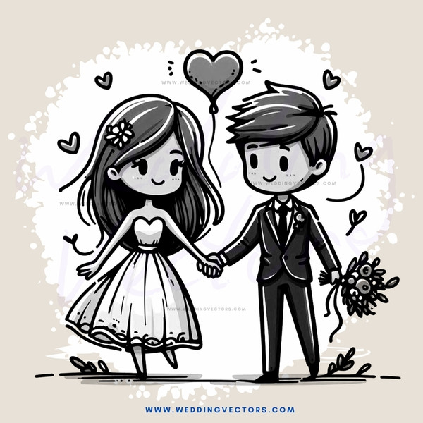 wedding bride and groom love