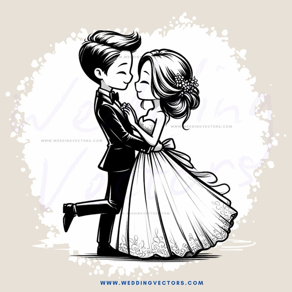 couple embracing at wedding reception