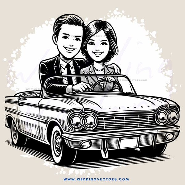 a couple in a car together