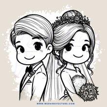 wedding bride and groom