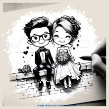a man and woman sitting next to each other on a bench