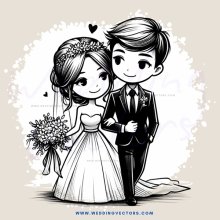 wedding portrait of bride and groom