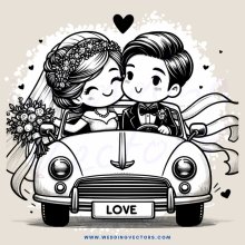 a couple in wedding picture