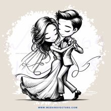 a couple dancing together