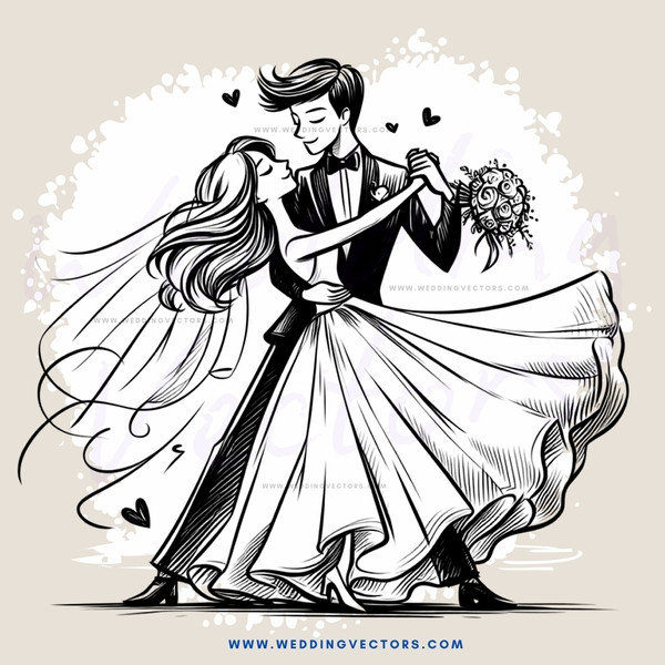 a man and woman dancing together
