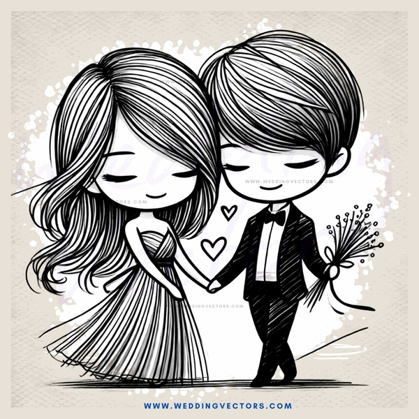 a couple dancing together in black and white