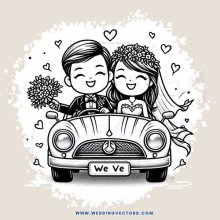 we ve wedding caricature