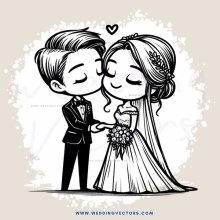 wedding couple kissing