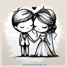 a couple in eternity ring clip art image