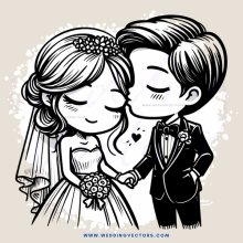 a couple kissing in black and white