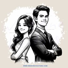 a couple's smiling faces