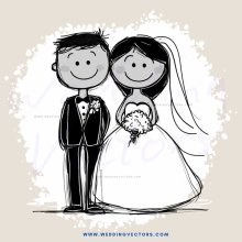 a couple celebrating their wedding
