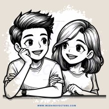 two people sitting at a table
