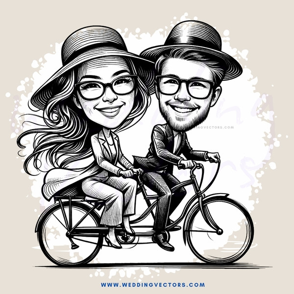 a couple on a bike ride