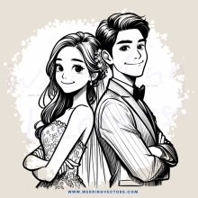 couple portrait in black and white