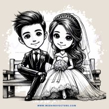 a young couple sitting on a bench together