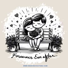 forever after kissing couple