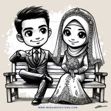 a man and woman sitting on a bench