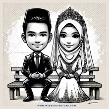 a couple sitting on a bench in profile