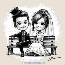 a young couple sitting on a bench