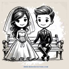 a couple sitting on a bench, hand in hand