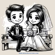 a couple sitting on a bench