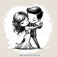 the hug in black and white