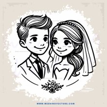wedding picture of a couple in black and white