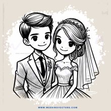 wedding portrait of a couple with a veil and tie