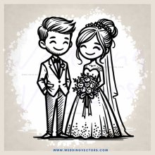 couple smiling at each other with flowers