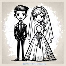 wedding couple smile at each other