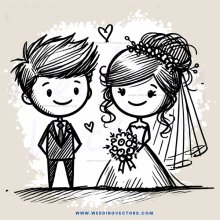 a couple on their wedding day