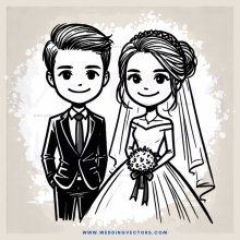 a couple portrait in black and white