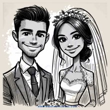 wedding animation character drawing